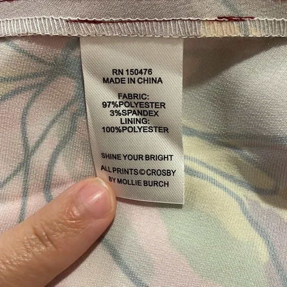 Crosby by Mollie Burch Hunter Floral Puff Sleeve Dress SZ L NWOT - Picture 7 of 8